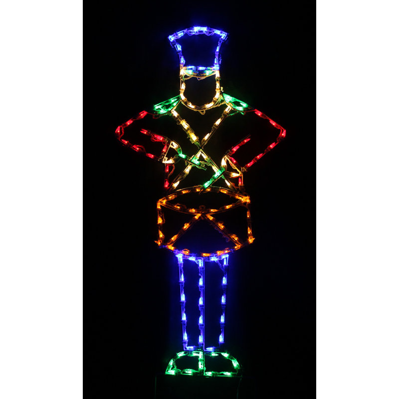 Petit étalage lumineux de fête de tambour battant