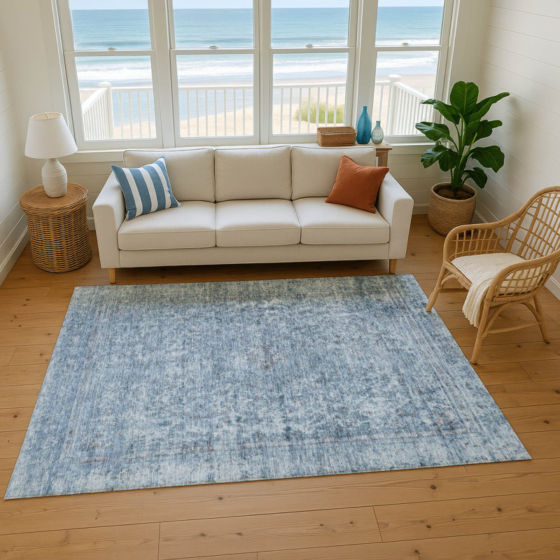 Premium Machine Washable Baford AMF1645 Global Rug, Rectangle 5' x 7'6"