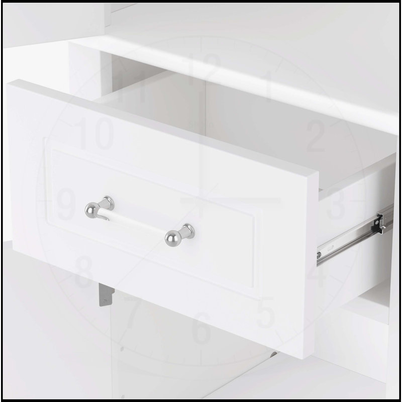 Meuble-lavabo compact de 20,3 pouces avec lavabo, porte à fermeture douce et tiroir fonctionnel pour espaces modernes