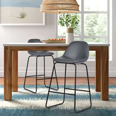 Ghillies Upholstered Counter Stool with Metal Frame