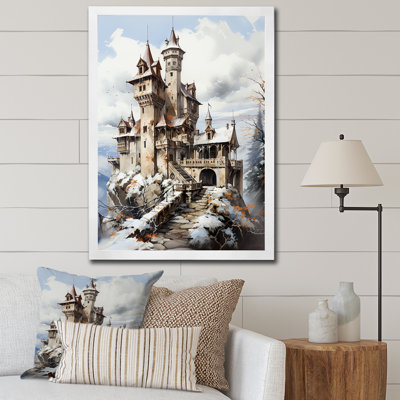 Mediaval Castle In Winter Charm II - Châteaux, art mural