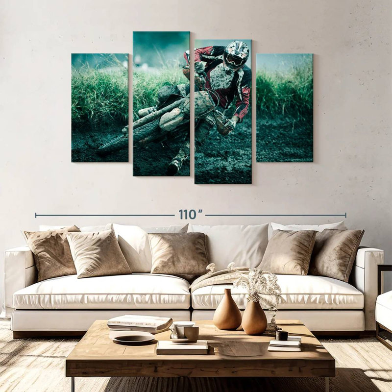 Sireci Drifting Dirt Bike, 54" H x 84" W