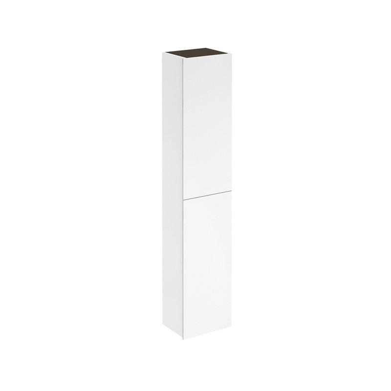 Armoire à linge l 11,8 po x H 59,1 po x P 9,3 po Ambra, Blanc mat