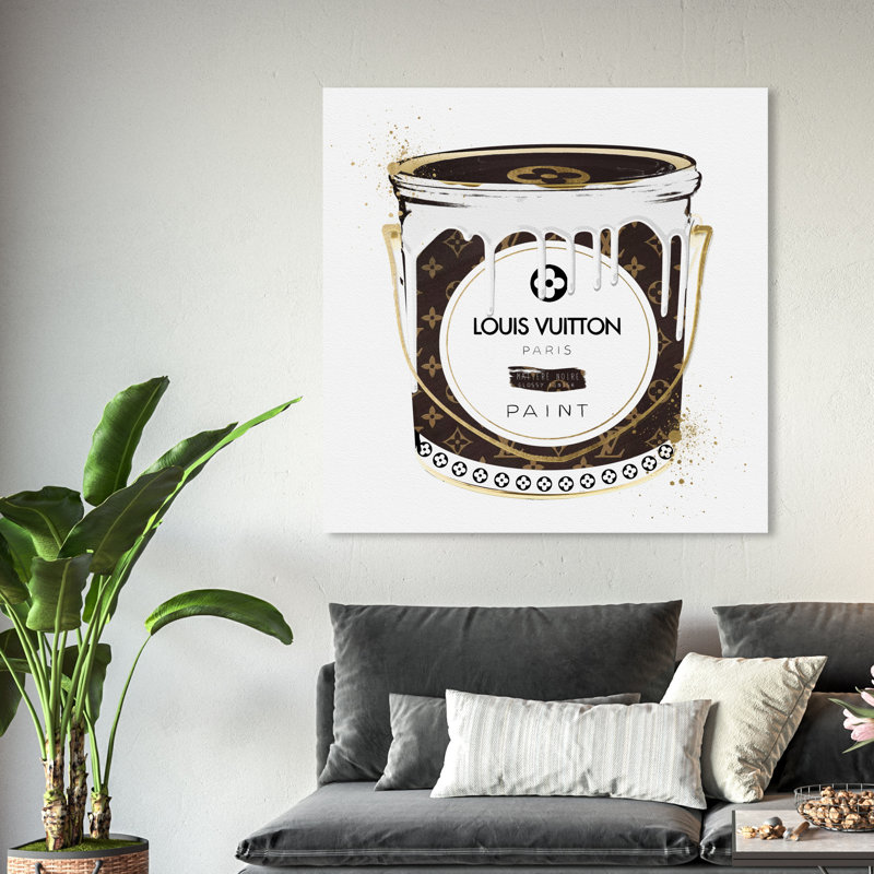 «Luxurious Paint Can II», impression sur toile, Cadre noir, H 20 po x l 20 po