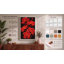 Vibrant Red Blooms Botanical - Wrapped Canvas-1976089365-1976089374