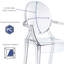 Fauteuil empilable en acrylique de 18,5 po Bryer de Bryer (ensemble de 2) - Disponible en taille adulte et petite taille-25831720-27524219