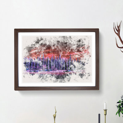 Cypress Trees - Picture Frame Painting Print