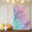 La toile crée un fond abstrait doux mettant en vedette des textures aquarelles douces mélangeant des nuances de rose pâle et un art mural sur toile-2021544960