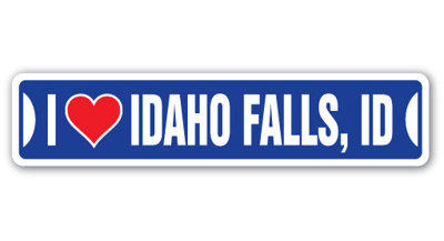 Idaho Falls Id Street Sign Heavy Duty Plastic 4" X 18"