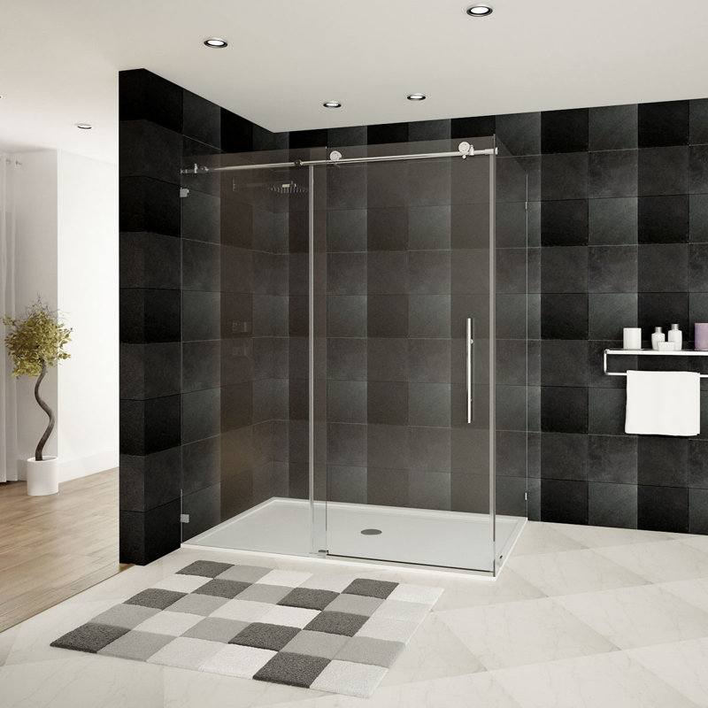 Porte de douche coulissante 32 po x 76 po Ultra-C, Chrome