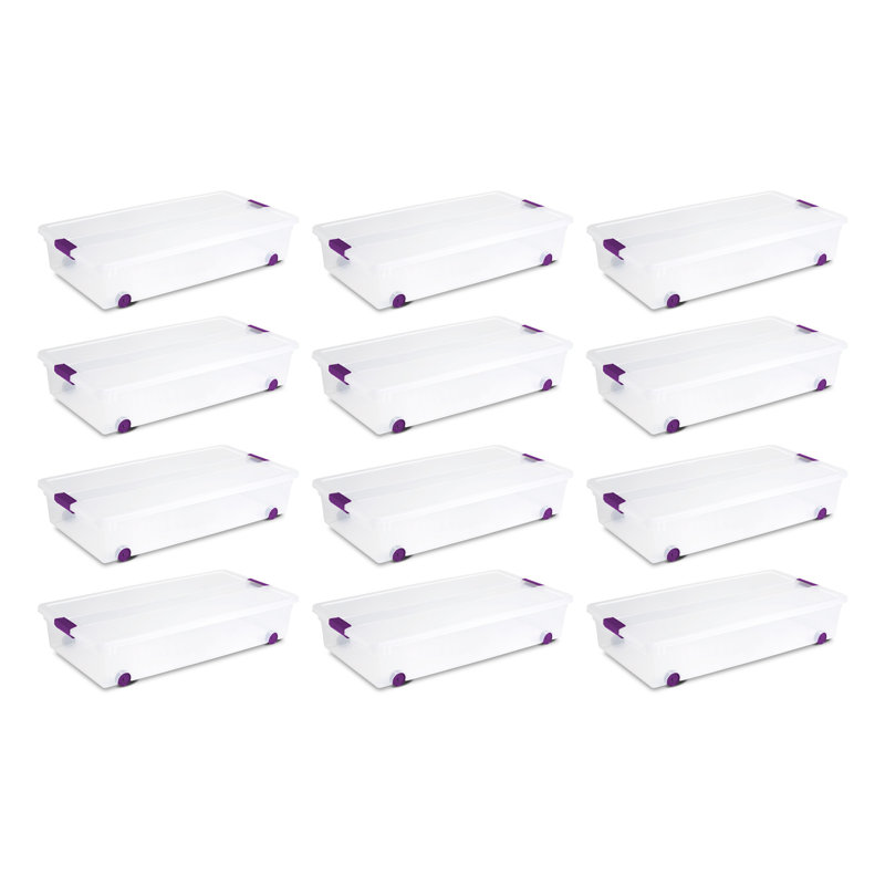 Contenant de rangement avec couvercle transparent Sterilite