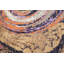 Tapis unique brun / mauve / orange noué à la main 5 pi x 8 pi 5 po New Age