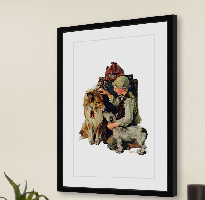 « raleigh rockwell », reproduction d’impression encadrée, H 18 po x l 12 po x P 1,5 po
