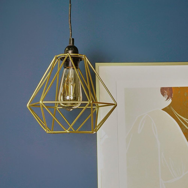 20cm H Metal Novelty Lamp Shade ( Uno ), Yellow