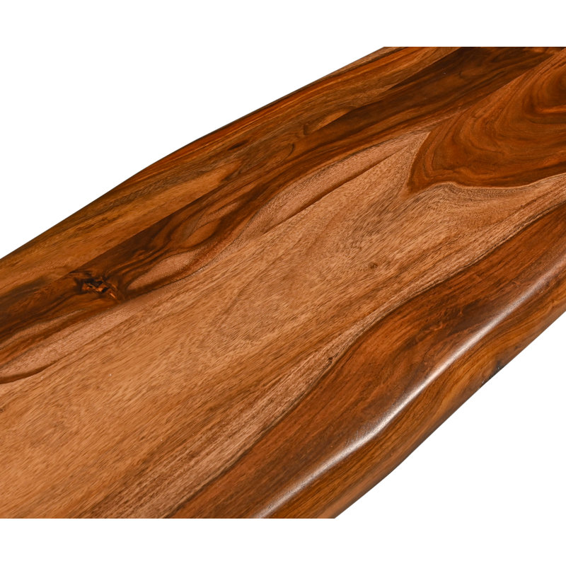 Rosewood 90" Bench in Natural Sheesham, 18" H x 90" W x 18" D