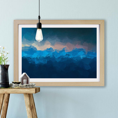 Sun Above The Mountains - Framed Print