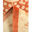 Tapis orange / ivoire en laine noué à la main de conception unique 8 pi 2 po x 10 pi 2 po Keenan