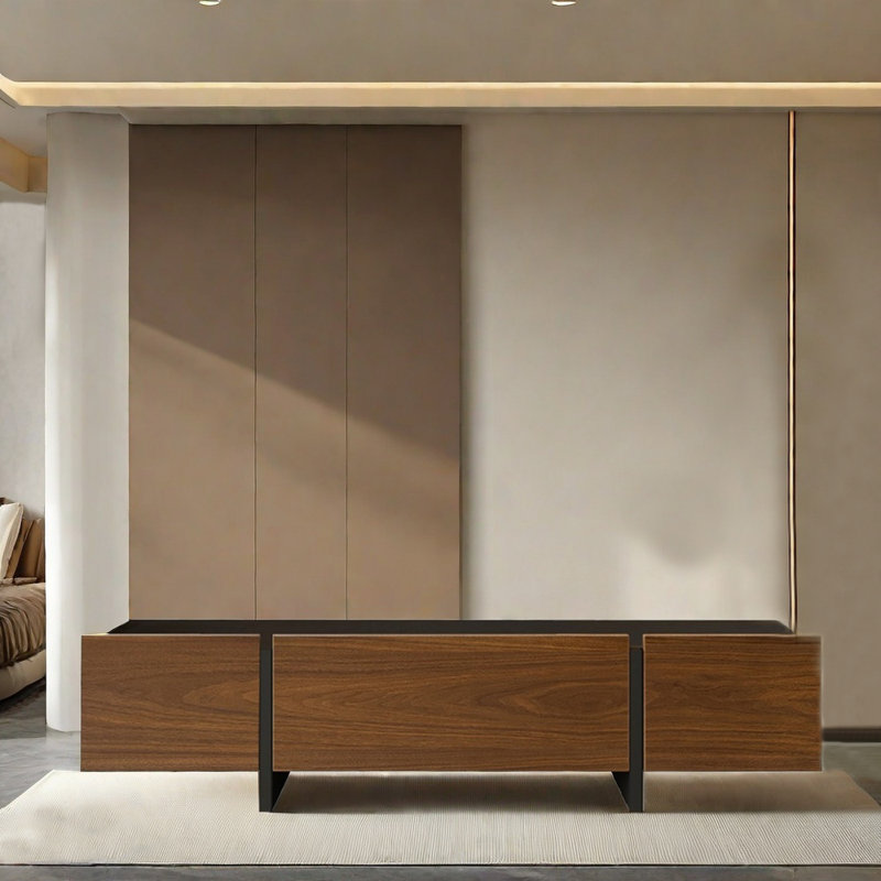 Meuble télé de salon de style américain, 70.87"