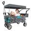 Chariot pliable à pousser et tirer avec auvent amovible