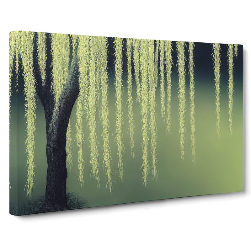 Bold Weeping Willow Tree - Wrapped Canvas, 50cm H x 76cm W x 3cm D