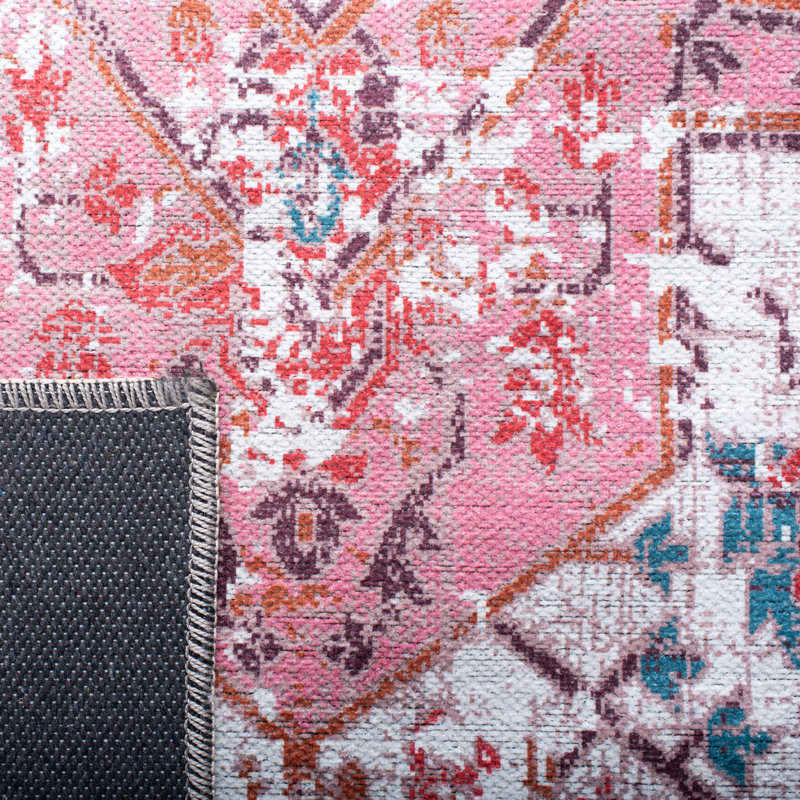 Tapis oriental rouge / bleu Hallel, Tapis de couloir 2 pi x 9 pi