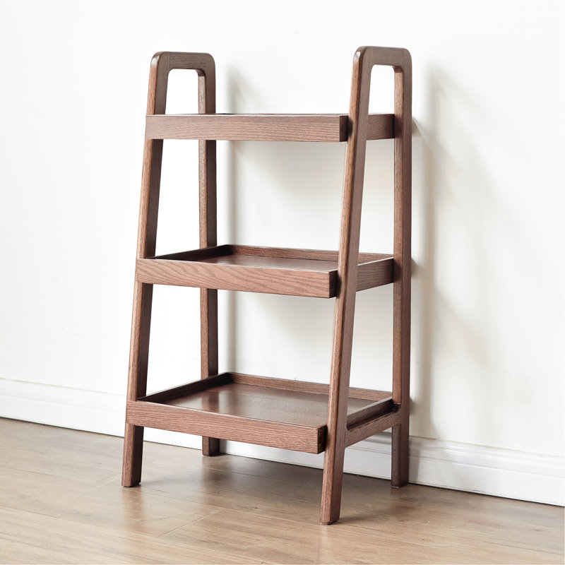 3 - Tier, Oak, Storage Solution, Walnut Color, Collectibles Beech Wood, Shoe Rack, Shade, Enhanced Stability, Style