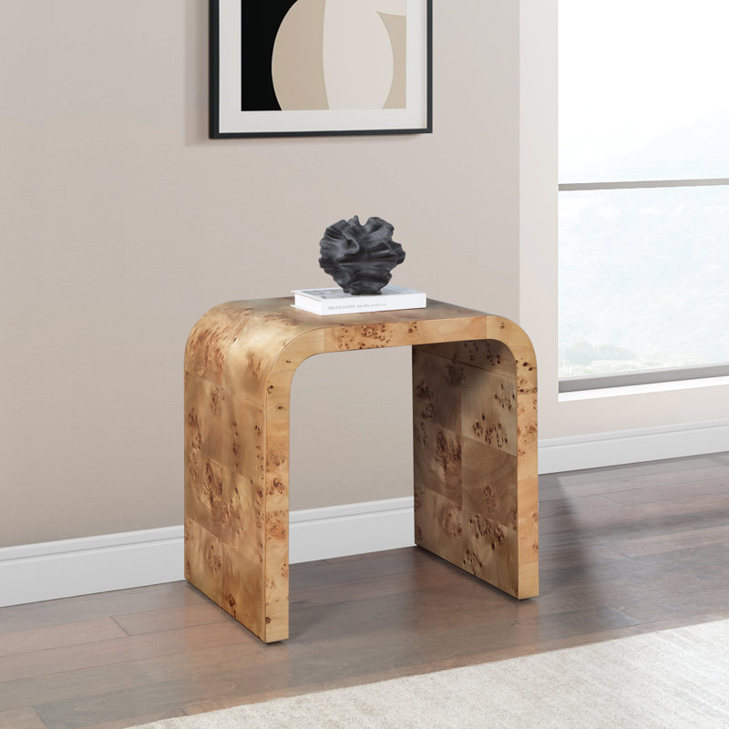 Kaiyanna Solid Wood End Table, Natural Ash Wood