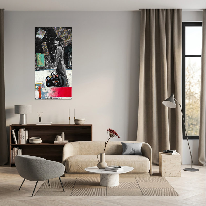 "Europa" par Elige - Reproduction d'art sur toile encadrée, H 61 po x l 31 po
