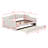 Upholstered Daybed With LED Belt And Trundle-1663821395