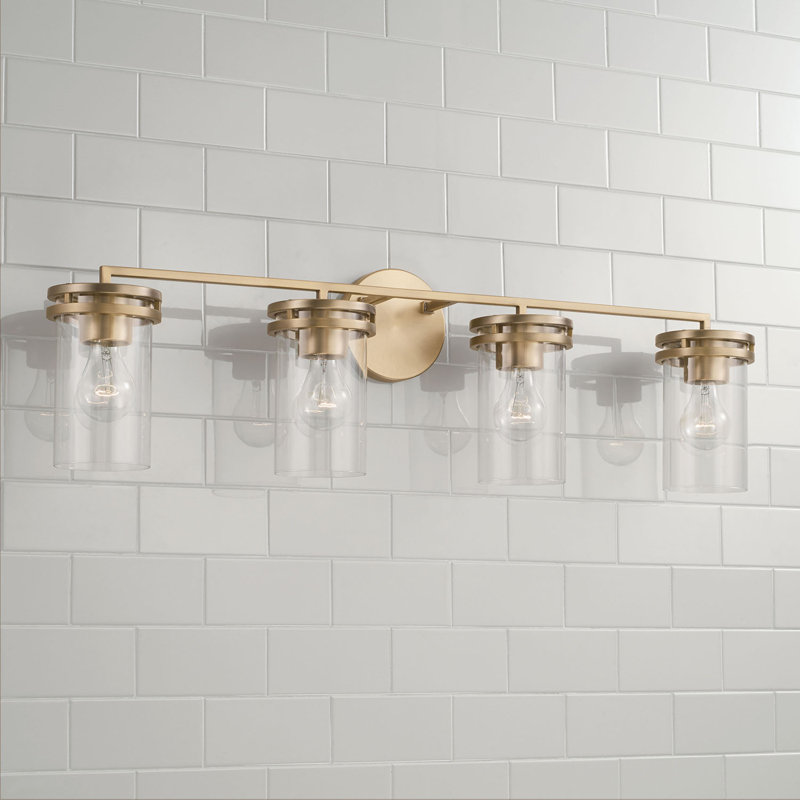 Swansea 4 - Light Dimmable Vanity Light, Gold