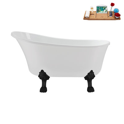 51.2'' x 25.6'' Soaking Acrylic Bathtub