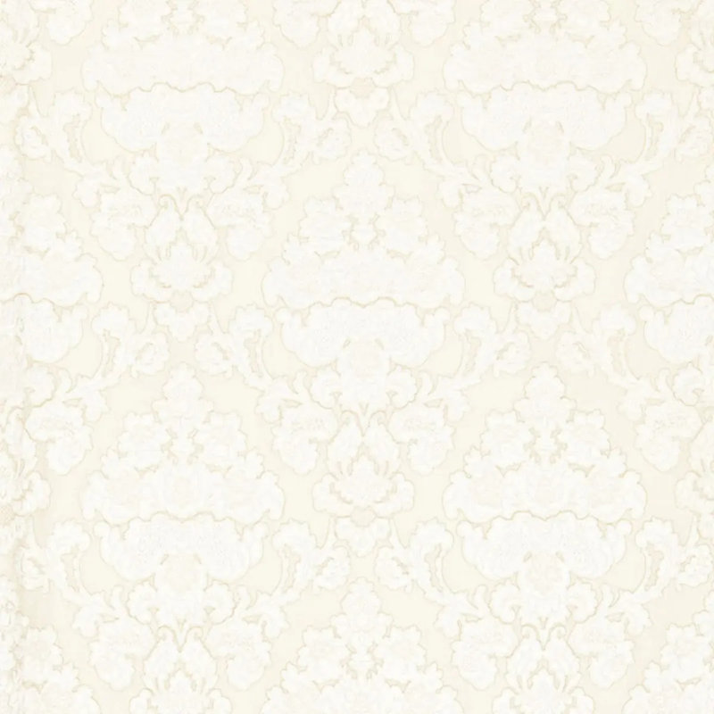 Montalcino Appliqué Damask Fabric, Champagne