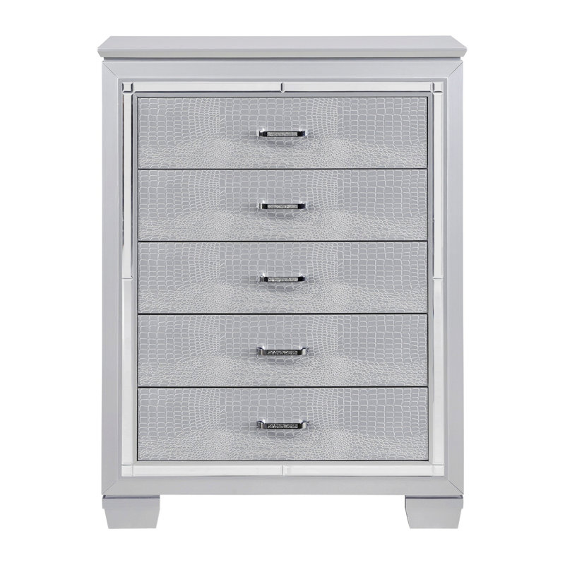 Commode à 5 tiroirs, commode de chambre à coucher pour la maison