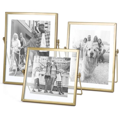 Set Of 3 Glass Picture Frames