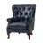 Ansumana 31.5" W Genuine Leather Wingback Armchair with Nailhead Trim-111352298