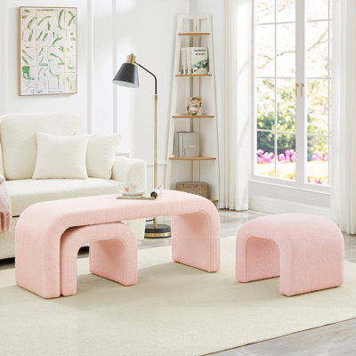 Ensemble de 3 bancs en U modernes