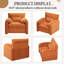 Fauteuil surdimensionné avec accoudoirs confortables Mid-Century-725502263