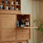 Armoire de rangement simple en bois avec buffet