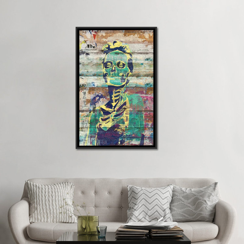 «Life and Mort», impression sur toile, H 26 po x l 18 po x P 1,5 po, Pas de tapis, Toile avec cadre noir