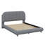 Lit plateforme tapissier, structure solide et design courbé élégant-865680653-865680642