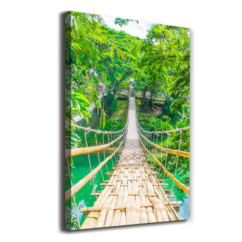 Suspension Bridge - Wrapped Canvas Print