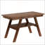 Ensemble de salle à manger à hauteur de comptoir rustique avec tablette de rangement, table en bois 6 pièces, banc et 4 chaises pour sièges flexibles-129945706