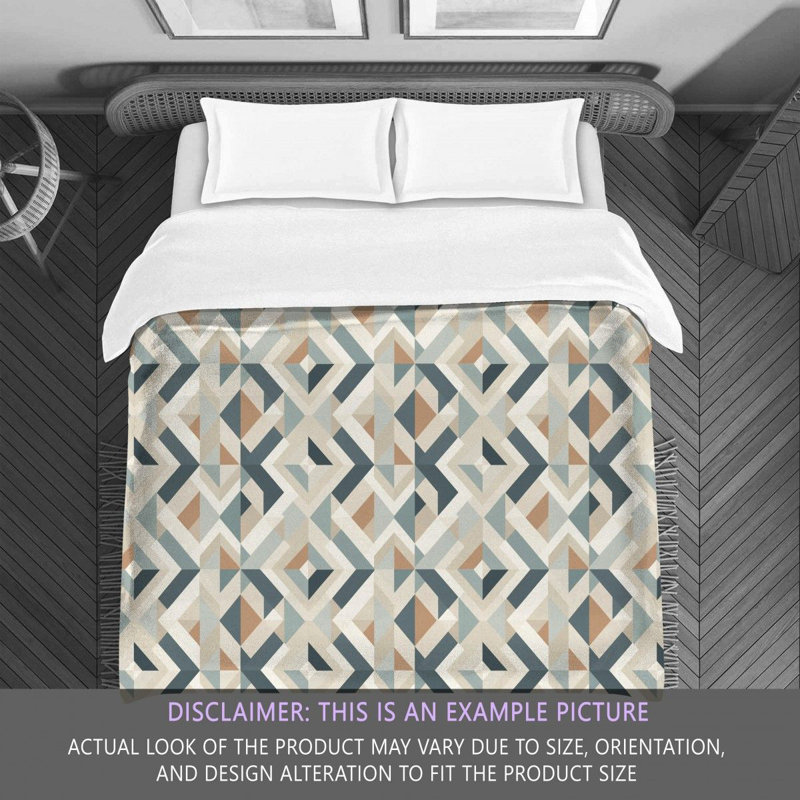  Abstract Geometric Bedding, Queen Comforter