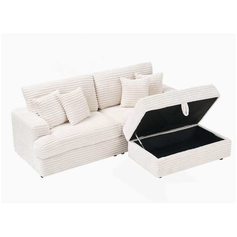 Repose-pieds confortable et polyvalent pour la détente et le soutien, Blanc