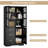 67.5" H x 30.7" W Standard Bookcase With File Drawer， Wood Storage Standard Bookshelves-92528346