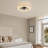 20" Dimmable Crystal Ceiling Fan With Led Light And Remote Control