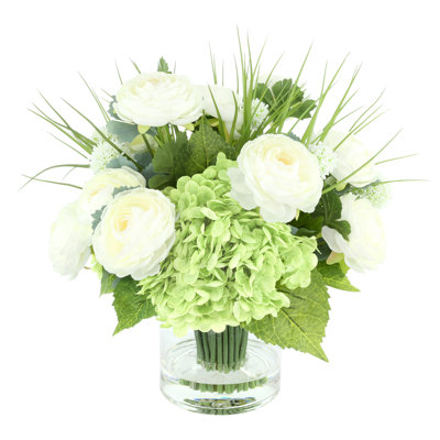 Ranunculus Faux Floral in Vase