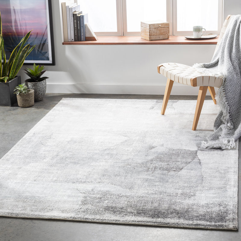Viscose Abstract Indoor Rug, Rectangle 8'10" x 12'