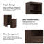 Lit escamotable double 84 W avec bureau coulissant-1449148619