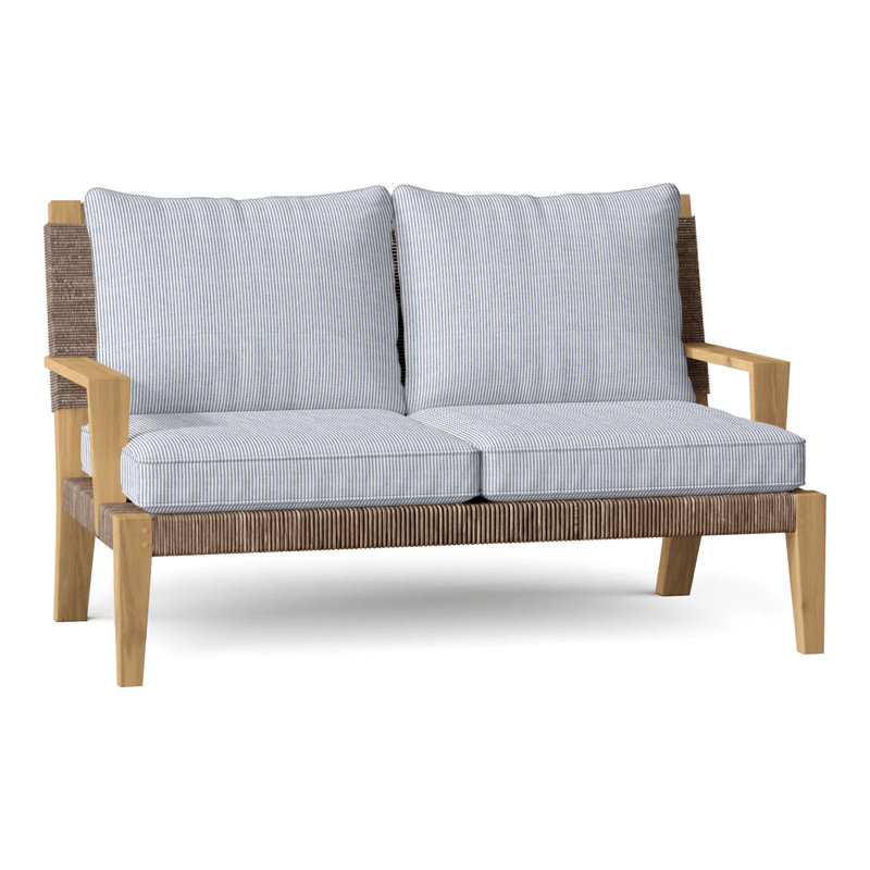 Hadley Outdoor 2 - Seat Loveseat, Hadley Hemp, Perigold Replay Sea